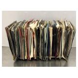 Record holder with 45s