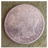 1921 S Morgan silver dollar