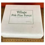 Christmas Village pine forest porcelain trees