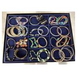 Costume jewelry bracelets lot