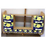 Polish wall mount spice rack