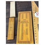 2 Drueke cribbage boards