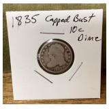 1835 capped bust dime