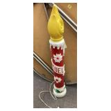 Noel candle blow mold