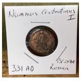 Ancient Roman bronze coin