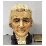 Enesco Thomas Jefferson head vase