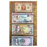 Jamaica and Netherlands bank notes