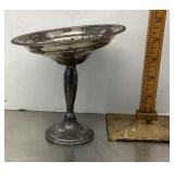 Weighted sterling silver compote
