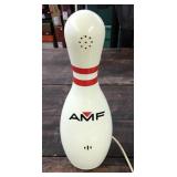 Bowling pin push button telephone