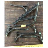 Vintage shelf brackets and wall hook
