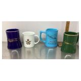 4 souvenir coffee mugs