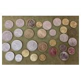 French coins 1950s to 1990s