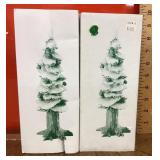 2 Heritage Village pole pine trees