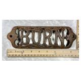 Antique 1890-1910 Born Steel Range name plate