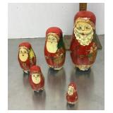 5-piece Santa Claus nesting dolls