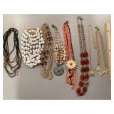 Collection of signed costume necklaces