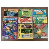 6 assorted comic books