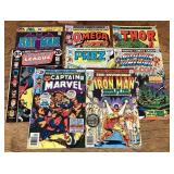 8 assorted comic books