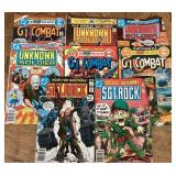 8 assorted military comics