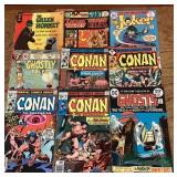 9 assorted comic books