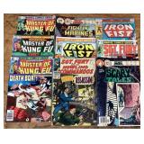 9 assorted comic books