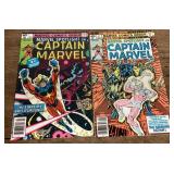 Captain Marvel comics #1 and 2