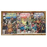 The Infinity Gauntlet comic books 1-3