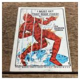 1967 Marvel comics Human Torch sticker