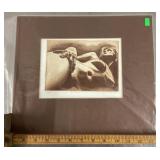 Bob Defrates signed nude print  'The Snake'