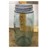Mason 1858 glass canning jar