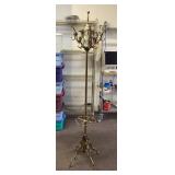 Brass clawfoot coat rack umbrella stand