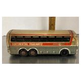 Tin litho Continental Trailways toy bus