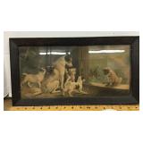 Antique dog print 'A Disgrace to the Family'