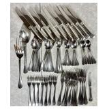 61-piece set of Christofle Acier stainless flatwar