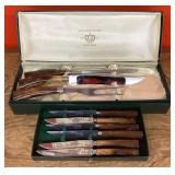 Sheffieldï¿½s carving set and steak knives