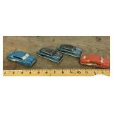 4 Argo tin litho toy sedans