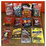12 packaged race cars