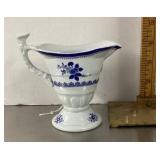 Blue and white Copeland Spode creamer