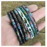 6 Cloisonnï¿½ bangles