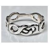 Sterling silver Celtic knot ring