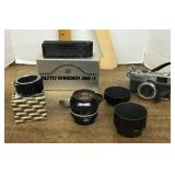 Olympus 35RC camera and Nikon accessories