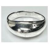 Sterling silver dome ring