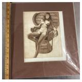 Bob Defrates signed nude artist proof 'The Chair'