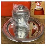 Marquis by Waterford stainless tray and ice bucket