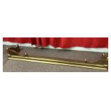 Brass fireplace fender 14x61
