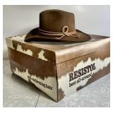 Vintage Resistol cowboy hat w/box Size 6 3/4