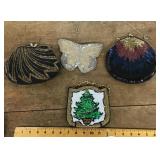 4 beaded evening bags