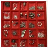 Group of sterling silver jewelry