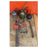 Old oilers and hand tools
