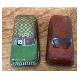 2 vintage metal toy cars